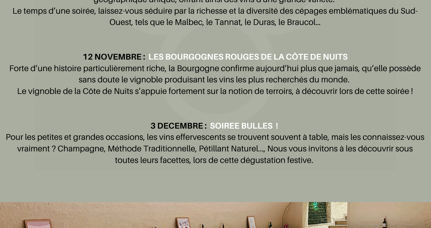 Programme des d&eacute;gustations de septembre &agrave; d&eacute;cembre 2026 Montigny-l&egrave;s-Metz
